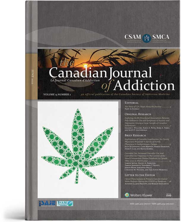 Canadian Journal of Addiction July 2022